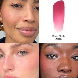 VIOLETTE_FR AISSA Cream Blush + Brush BISOU BLUSH NEW UNUSED BOXED